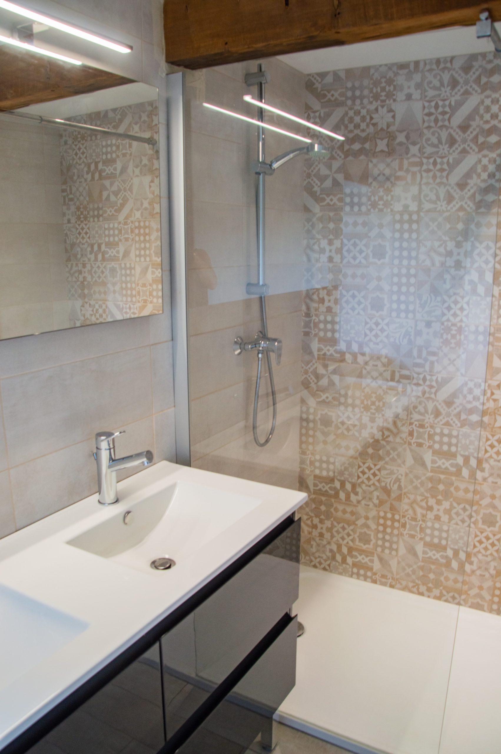 Salle de bain, douche italienne